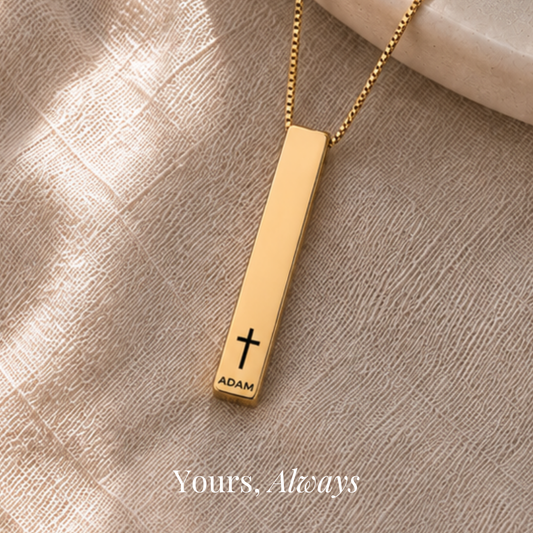 The Faith & Memory Bar Necklace