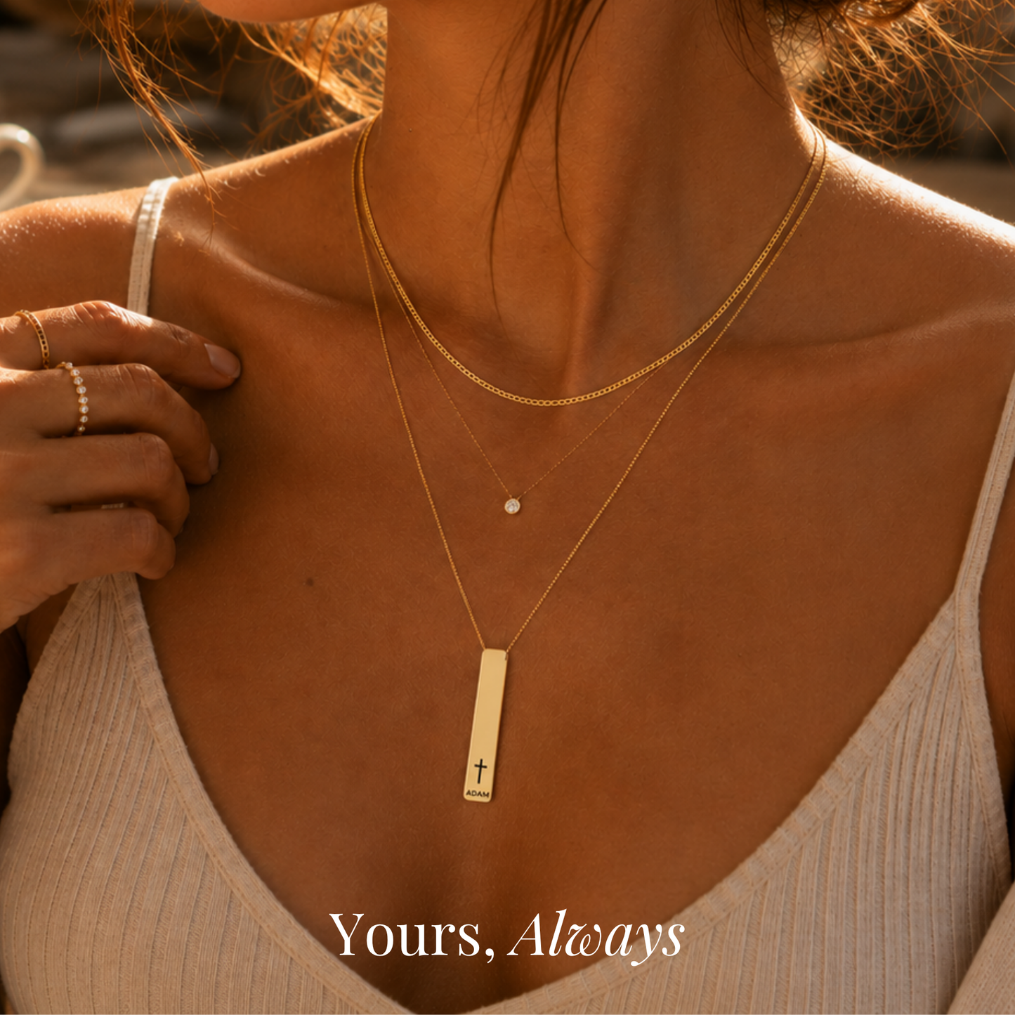 The Faith & Memory Bar Necklace