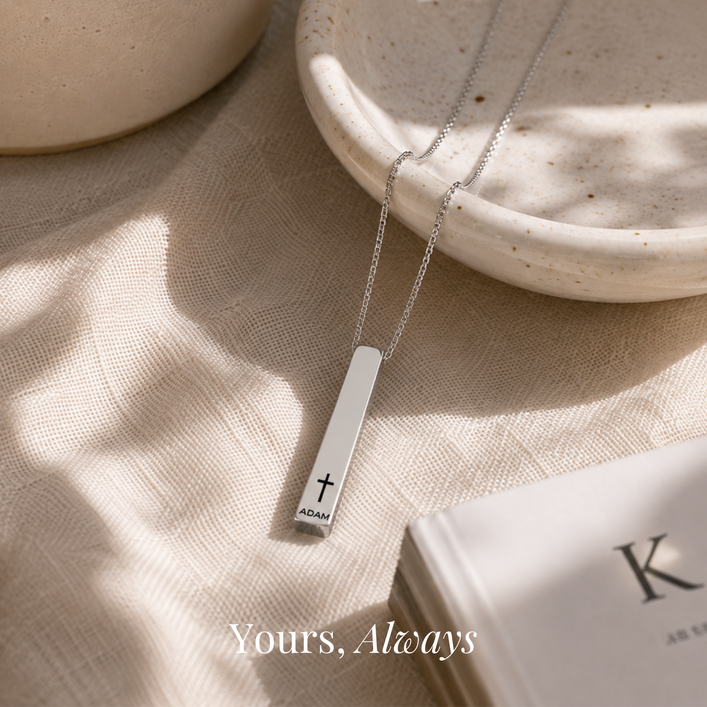 The Faith & Memory Bar Necklace