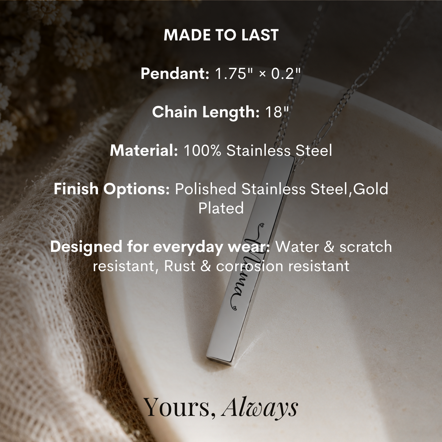 The Mama Bar Necklace
