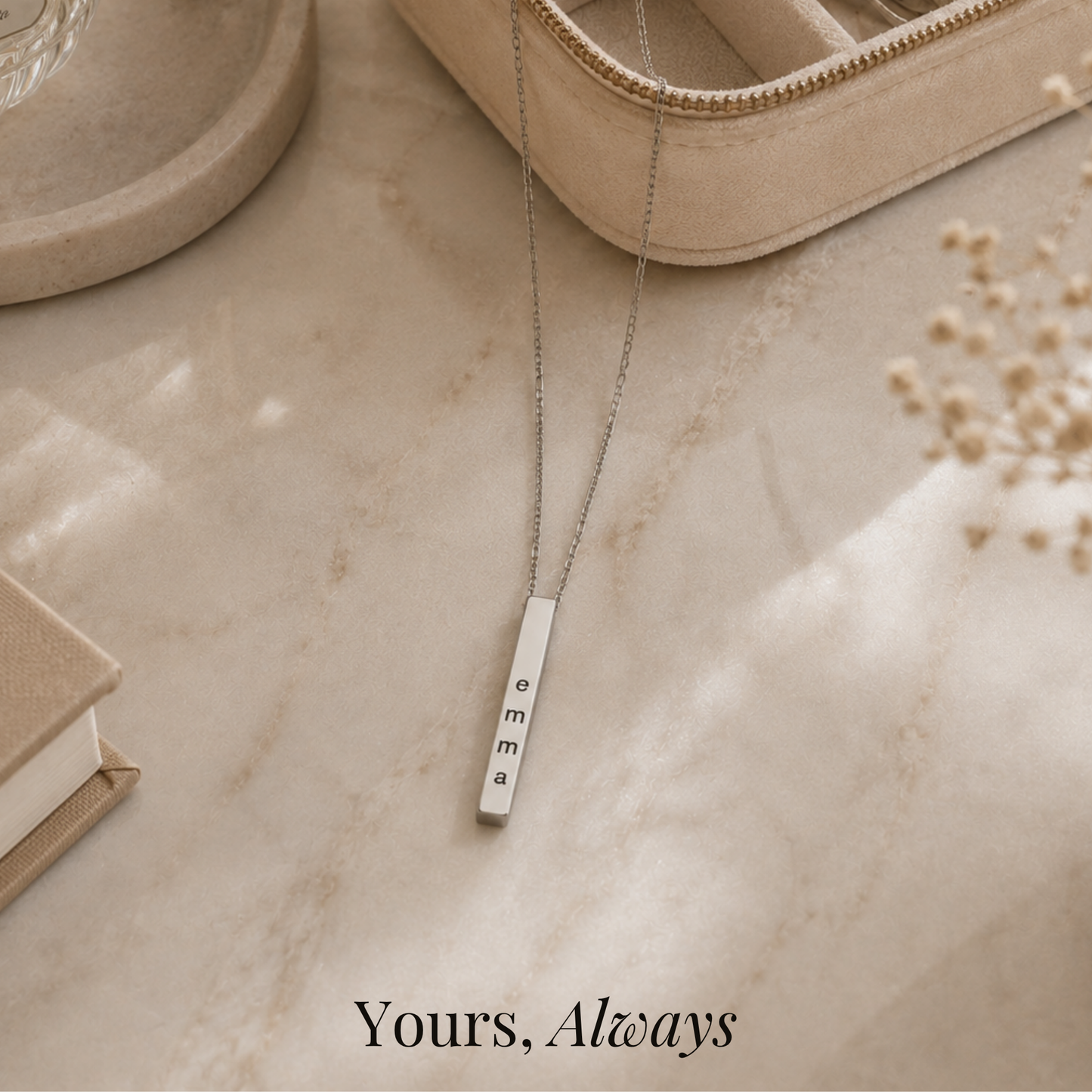 The Name That Made Me Mama Bar Necklace