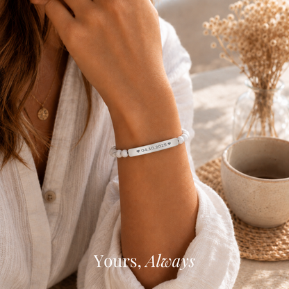 The Date We Hold Beaded Bracelet