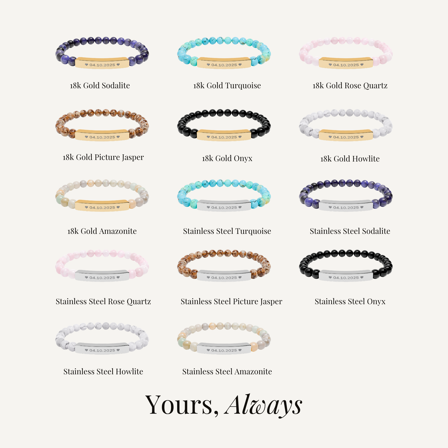 The Angel Date Beaded Bracelet
