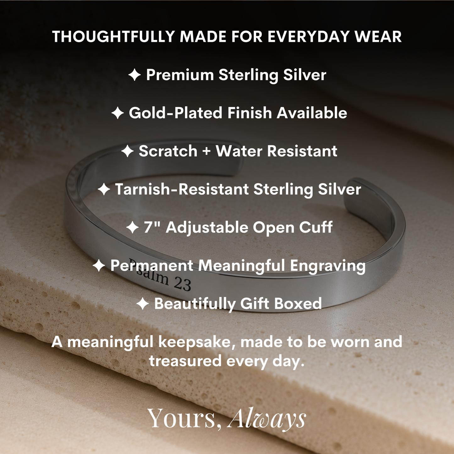 The Psalm 23 Cuff