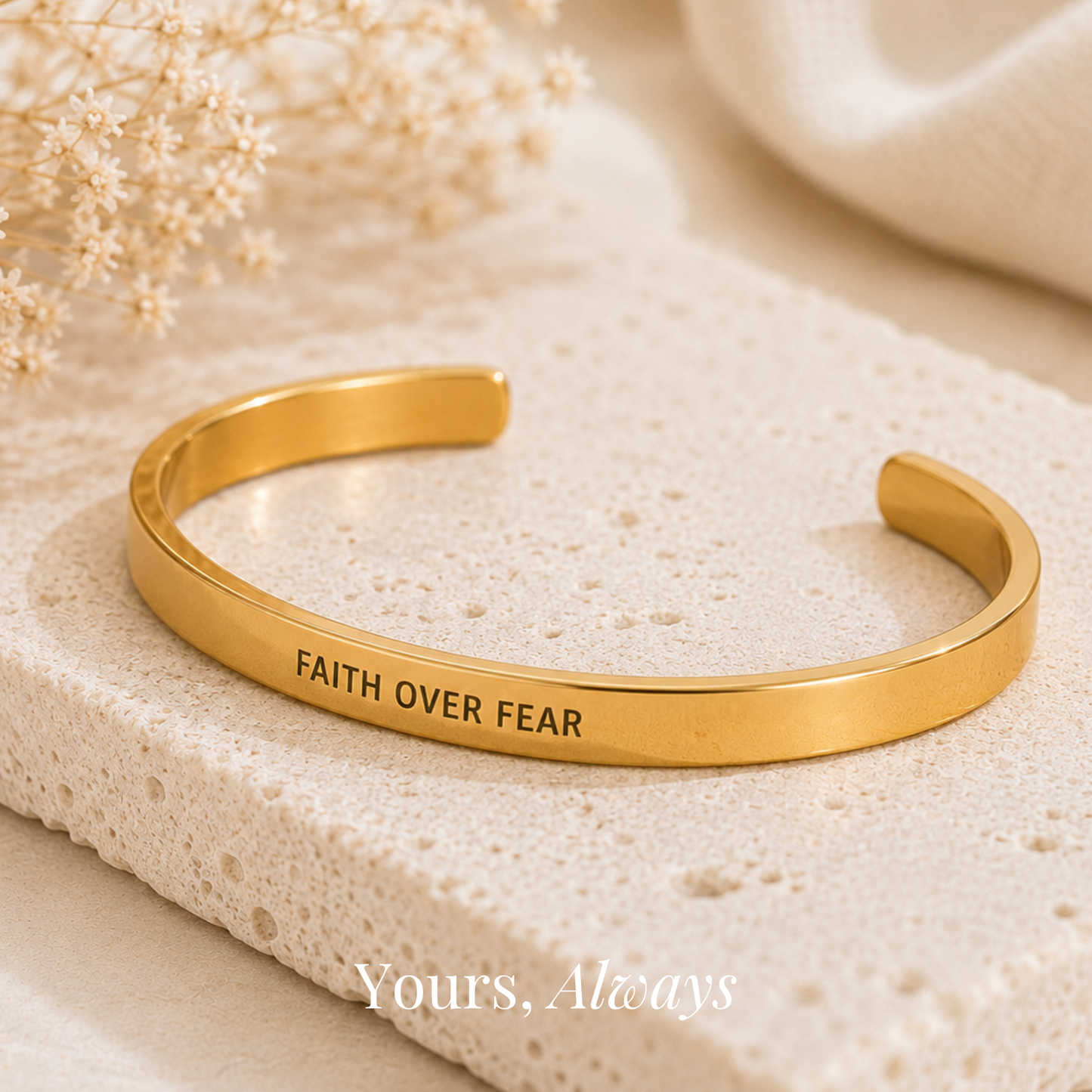 The Faith Over Fear Cuff