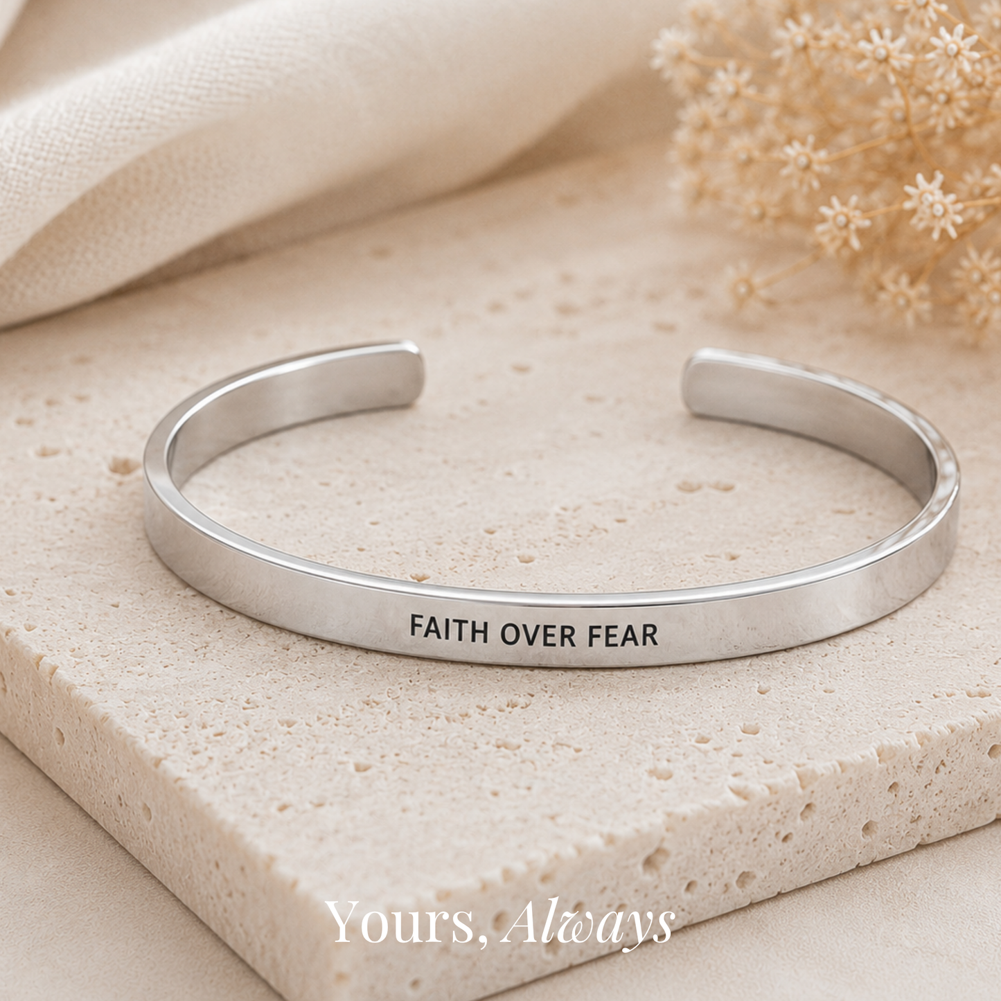 The Faith Over Fear Cuff