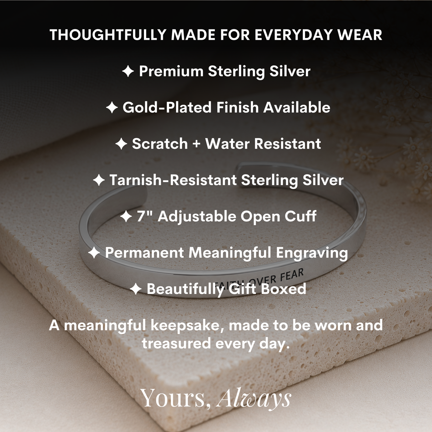 The Faith Over Fear Cuff