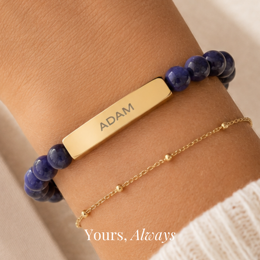 Forever My Son Beaded Bracelet