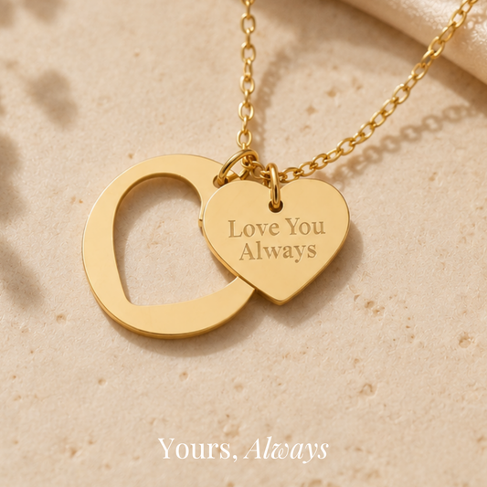 Love You Always Heart Necklace