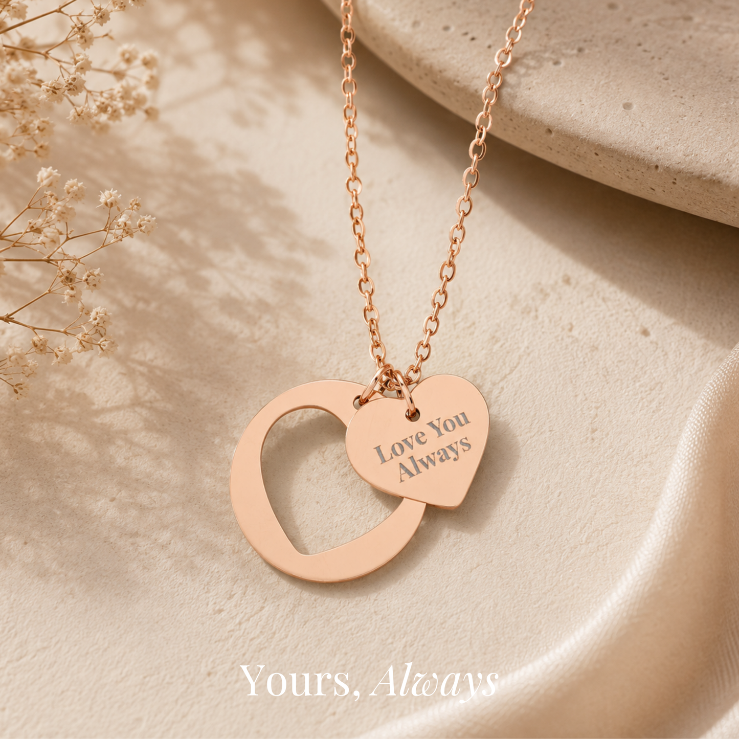 Love You Always Heart Necklace