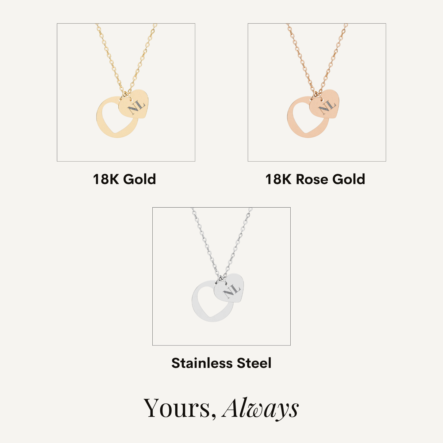 The Initial Heart Necklace