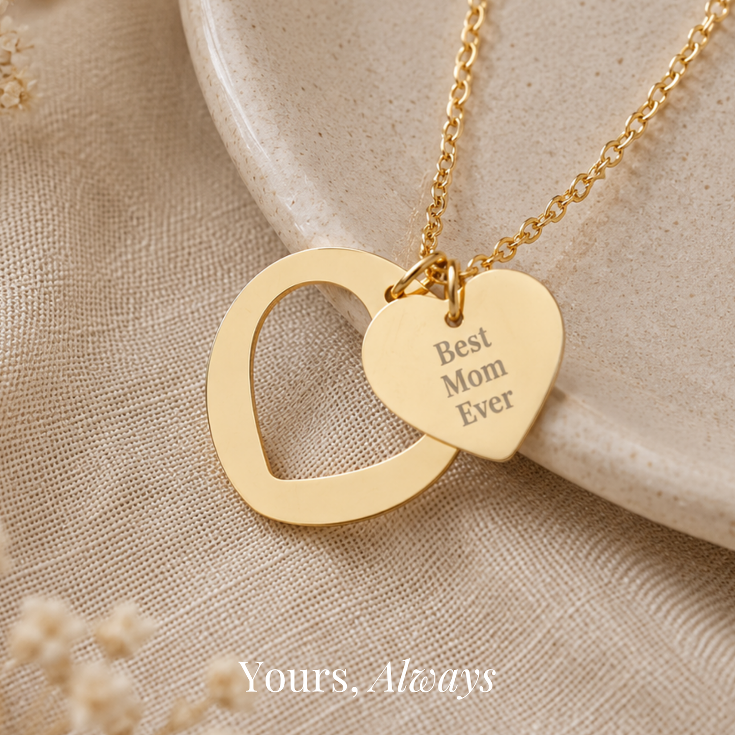 Best Mom Ever Heart Necklace