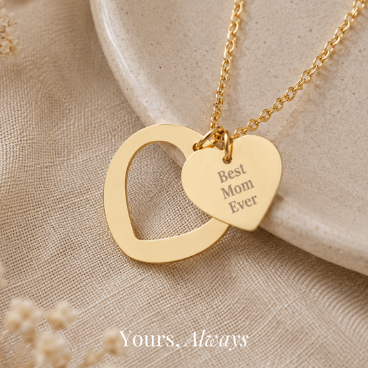 Best Mom Ever Heart Necklace