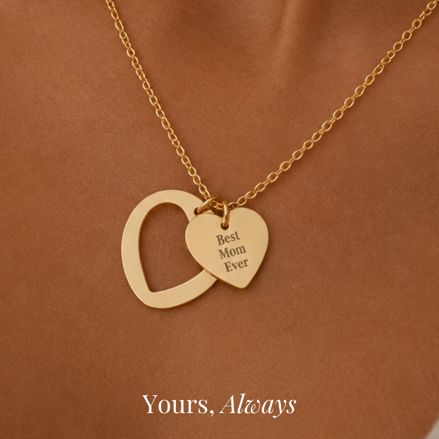 Best Mom Ever Heart Necklace