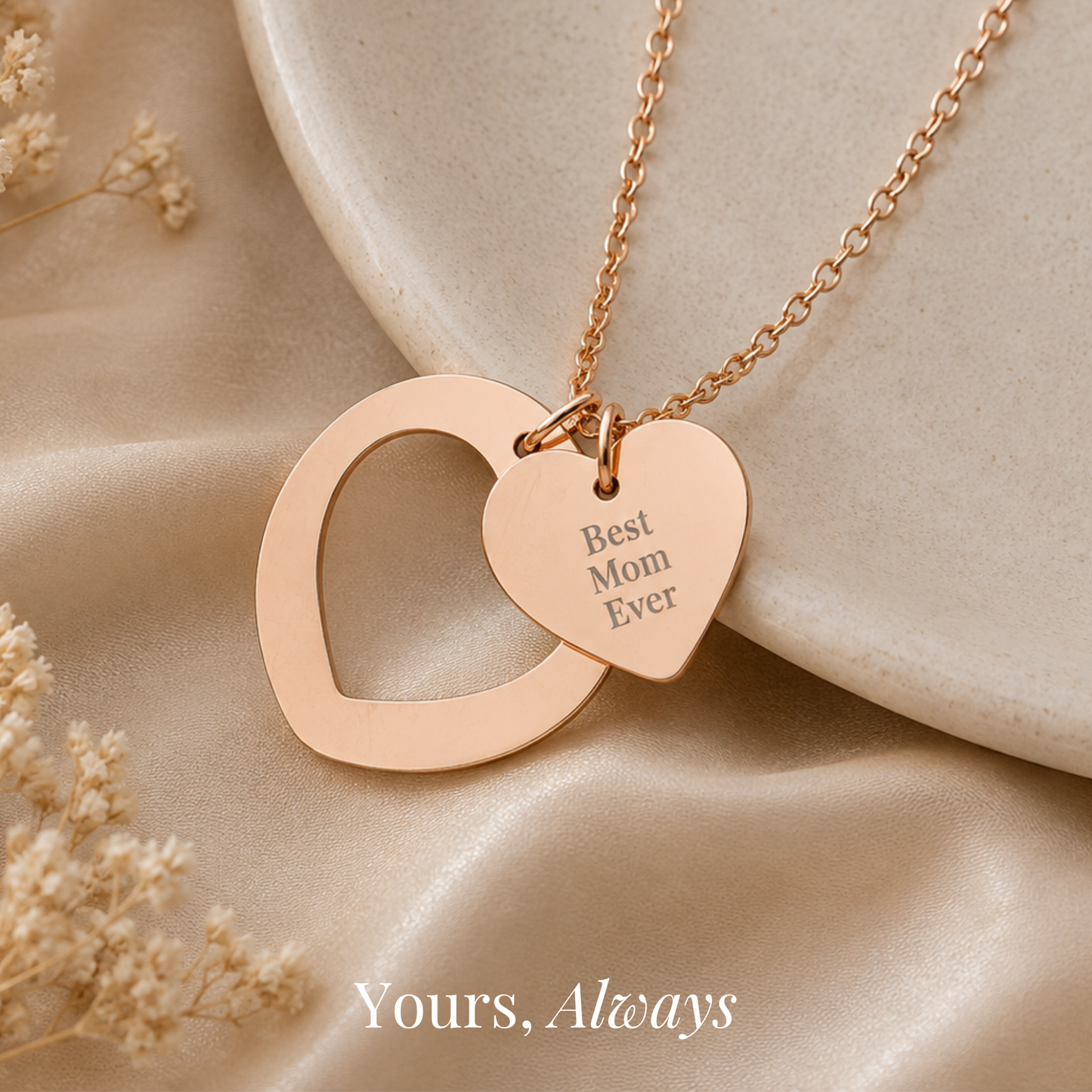 Best Mom Ever Heart Necklace