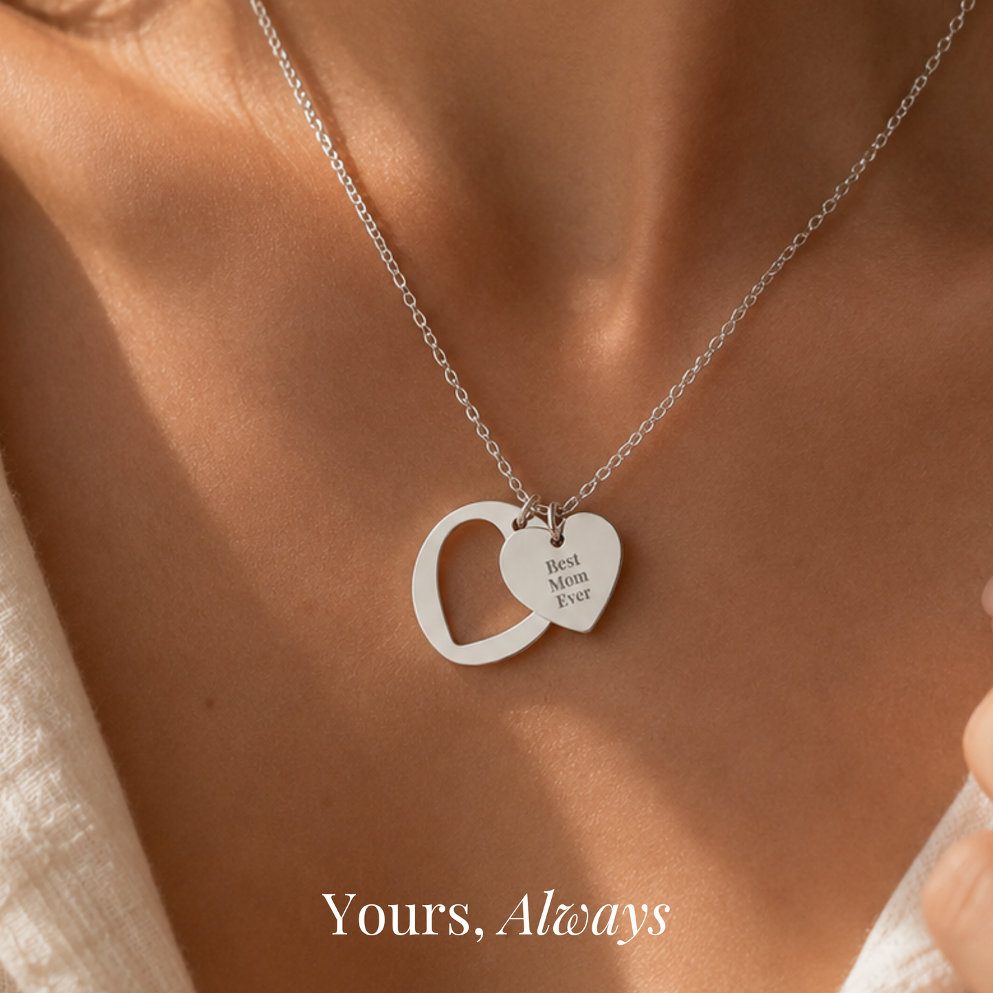 Best Mom Ever Heart Necklace