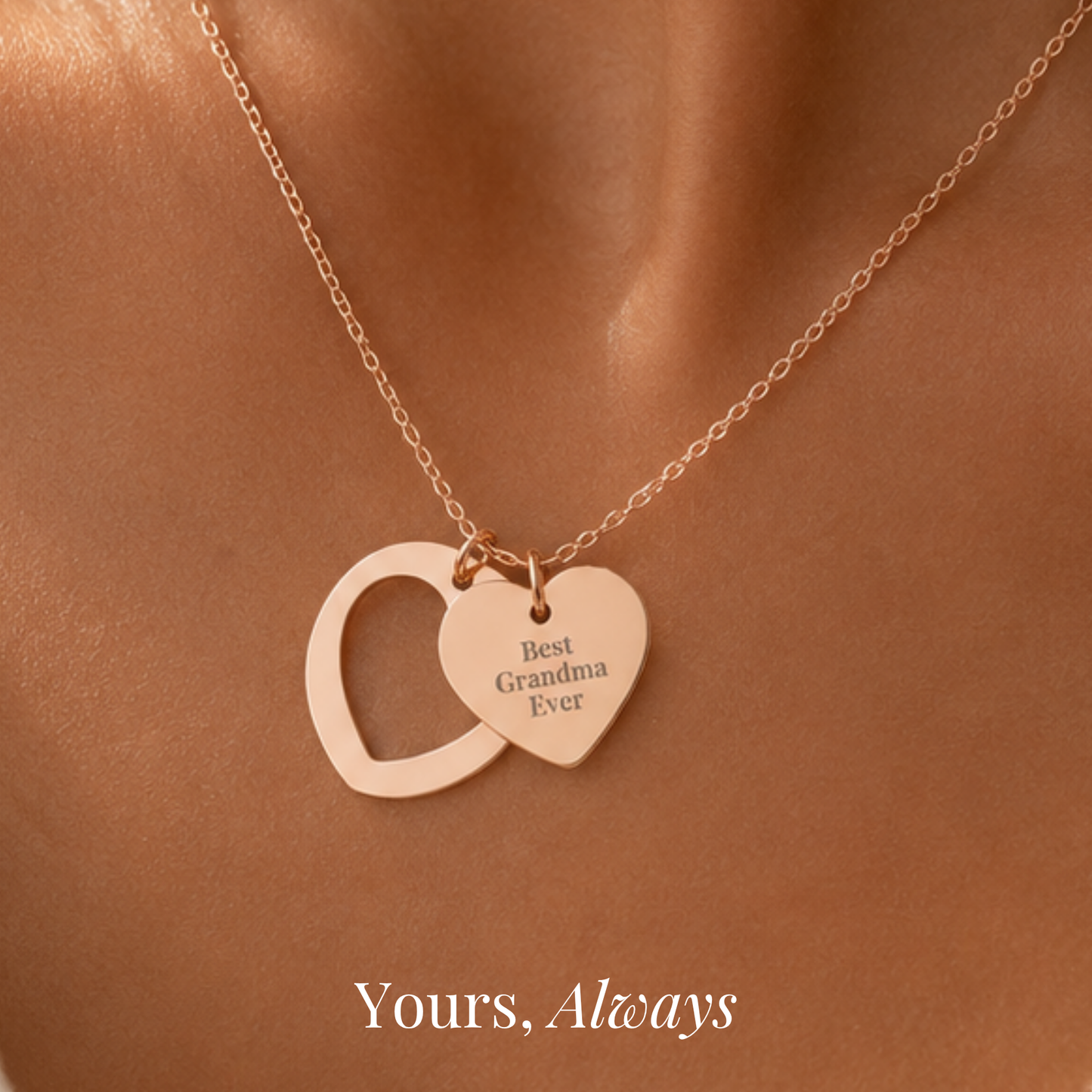 Best Grandma Ever Heart Necklace
