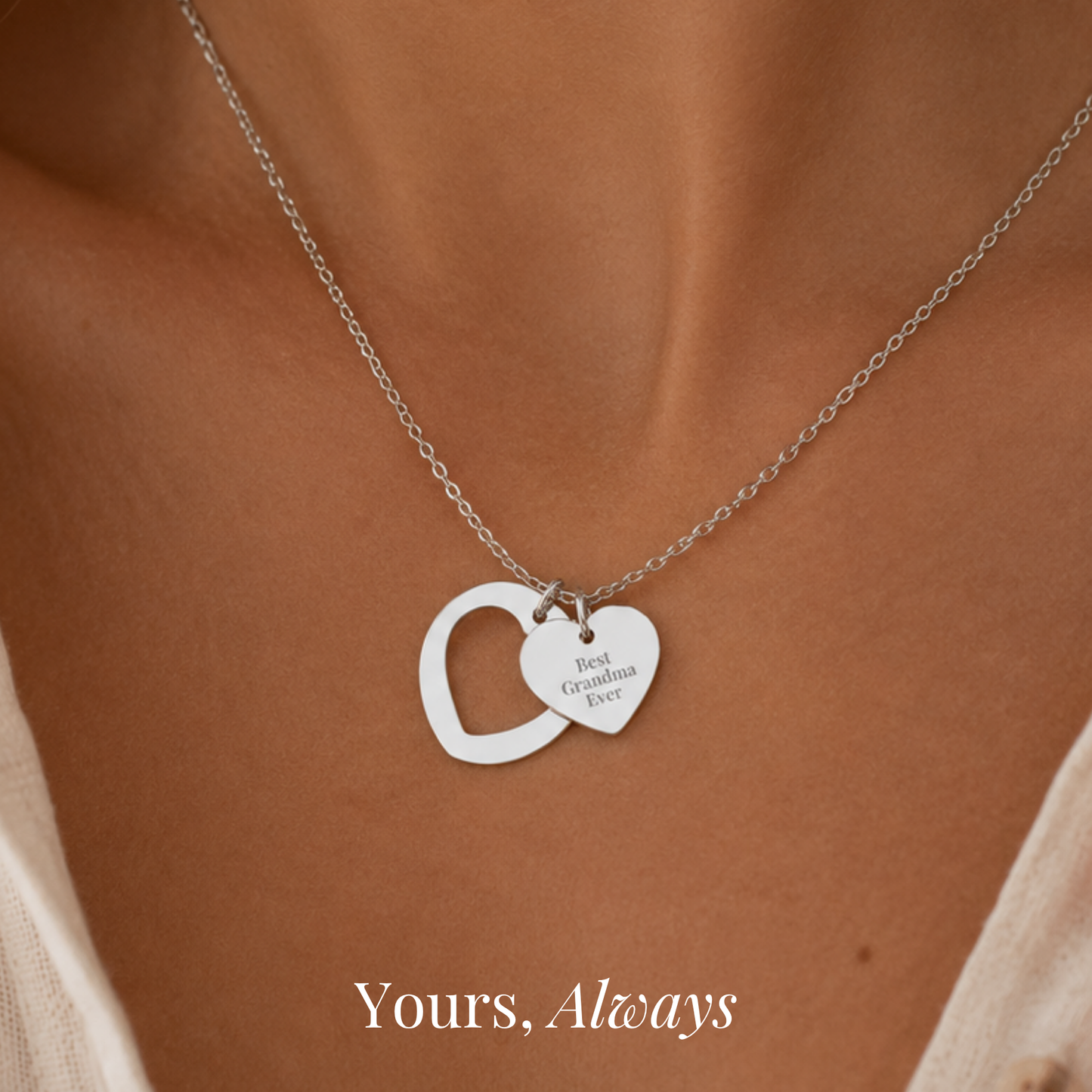 Best Grandma Ever Heart Necklace
