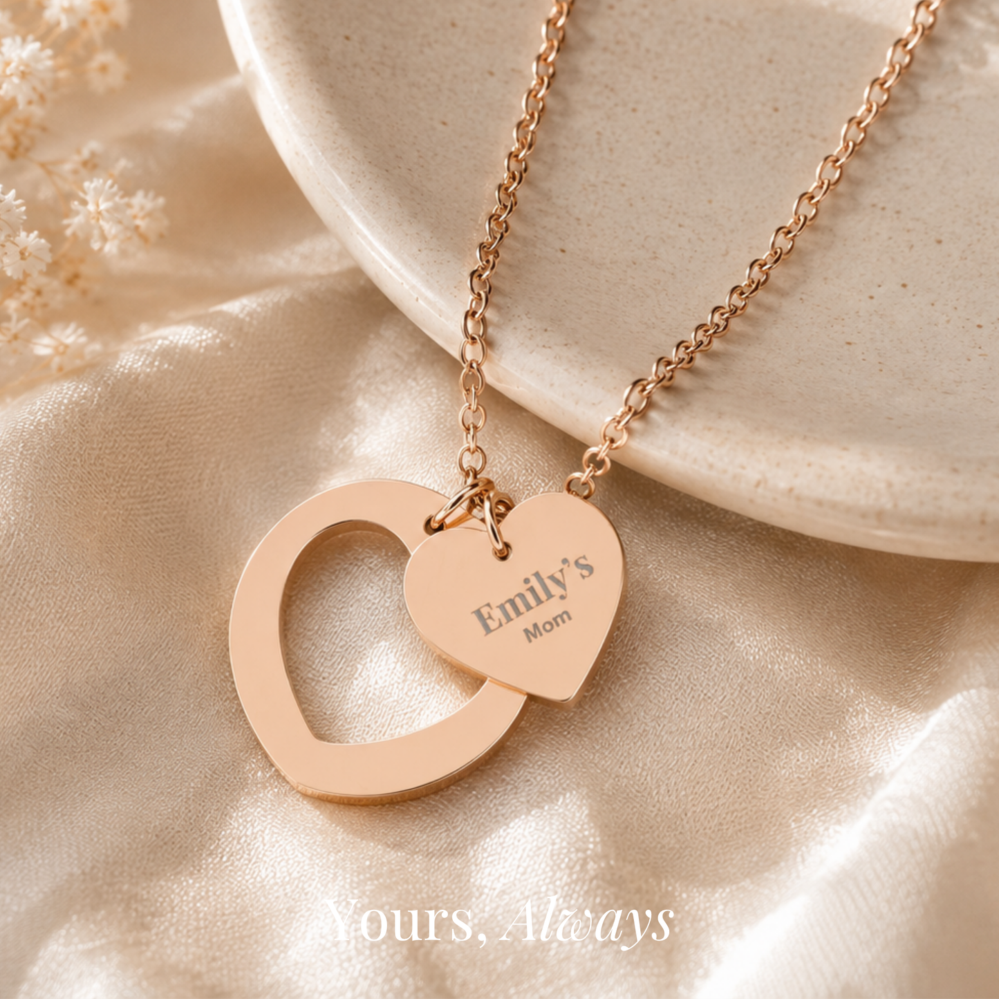 The Mom Heart Necklace
