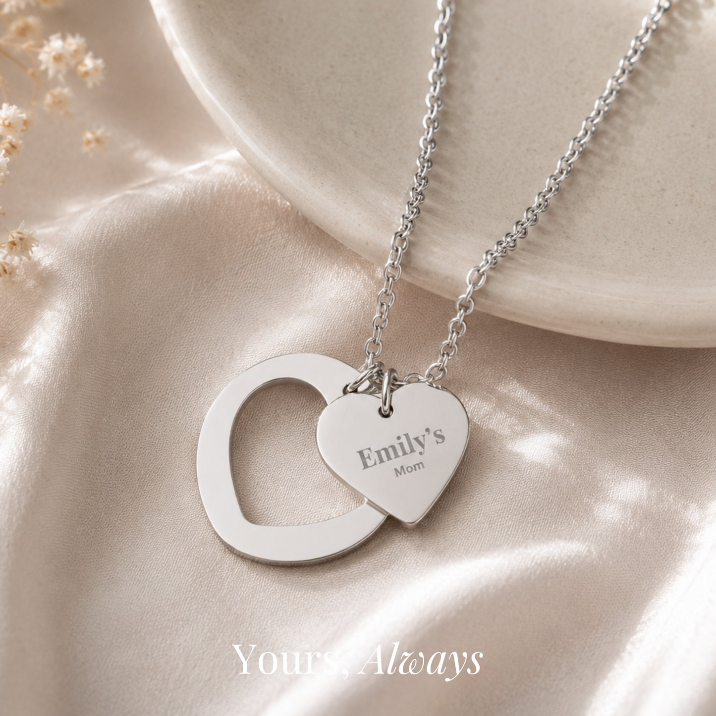 The Mom Heart Necklace