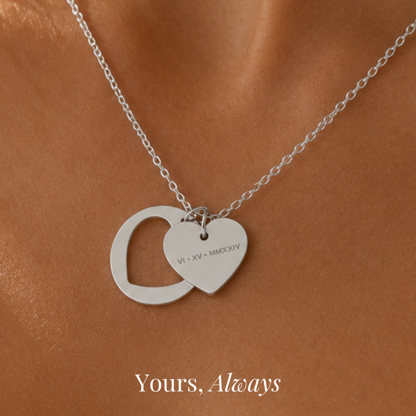 Our Date Heart Necklace