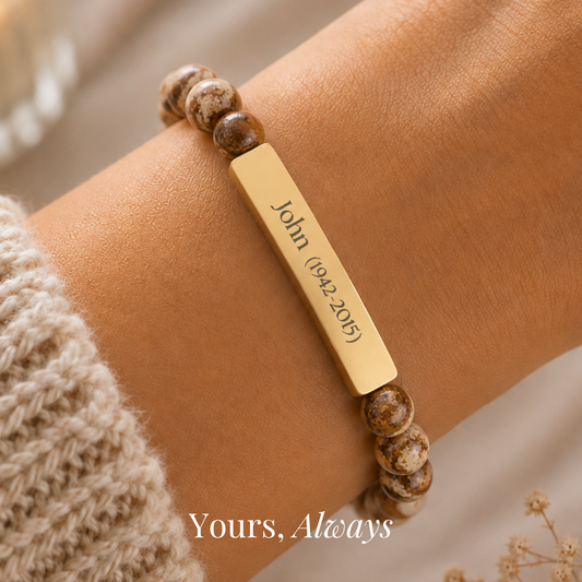 The In Memory of Memorial Beaded Bracelet
