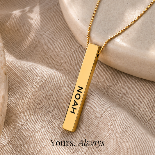 Always My Baby Bar Necklace