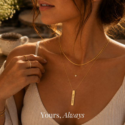 The Date I Carry Bar Necklace