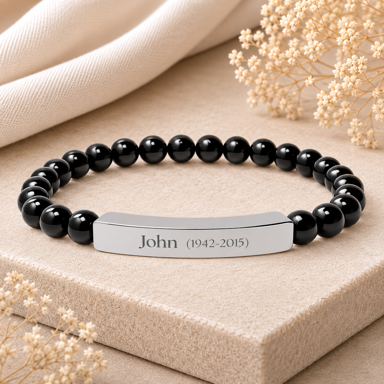 The In Memory of Memorial Beaded Bracelet