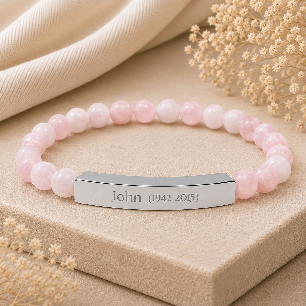 The In Memory of Memorial Beaded Bracelet