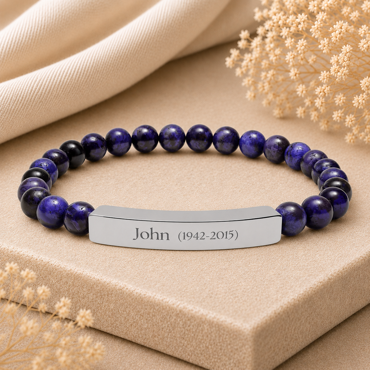 The In Memory of Memorial Beaded Bracelet