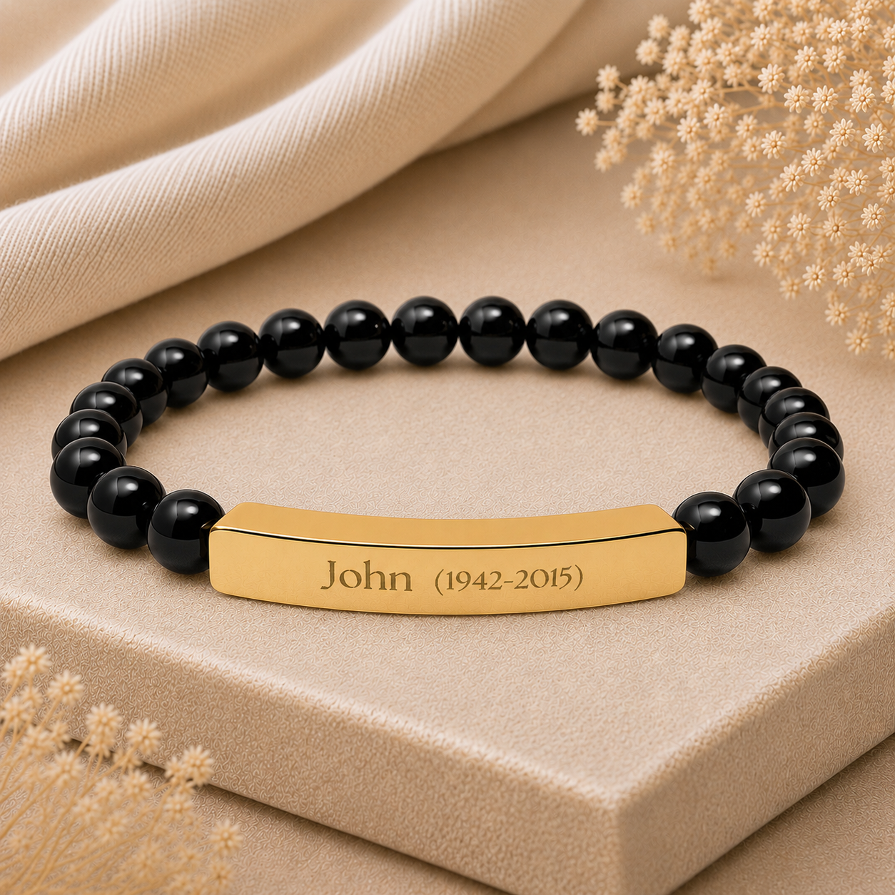 The In Memory of Memorial Beaded Bracelet