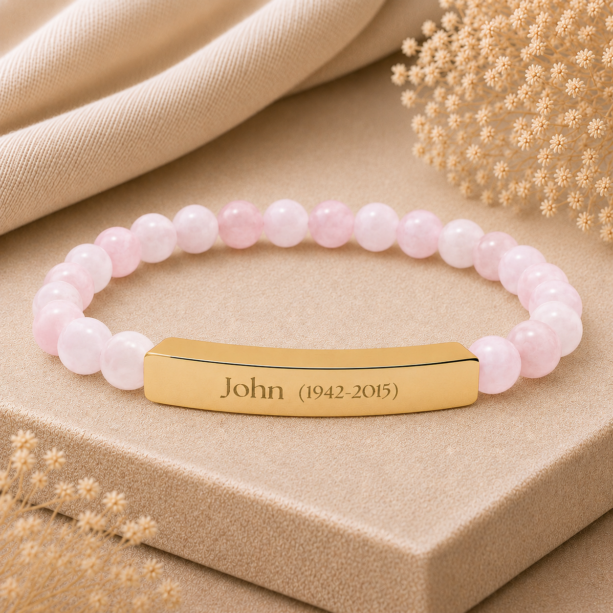 The In Memory of Memorial Beaded Bracelet