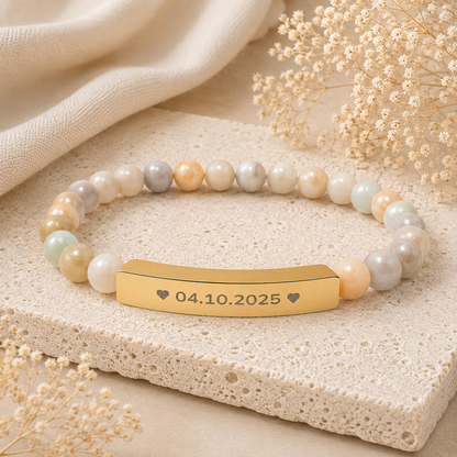 The Date We Hold Beaded Bracelet