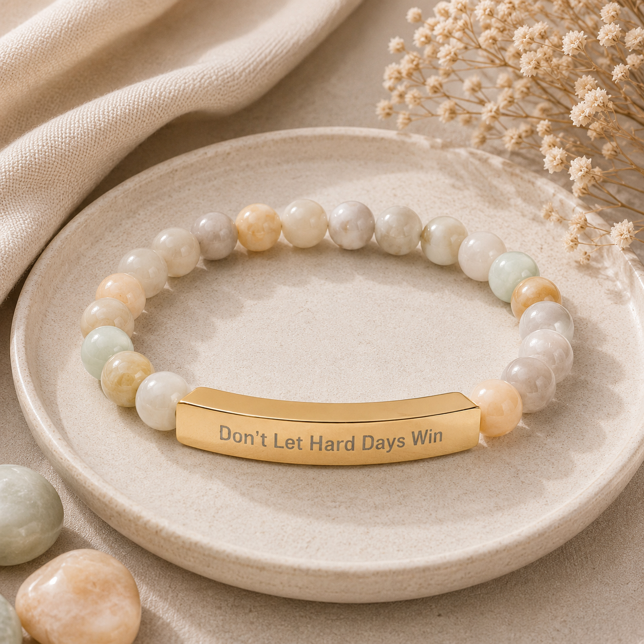 The Keep Going Beaded Bracelet