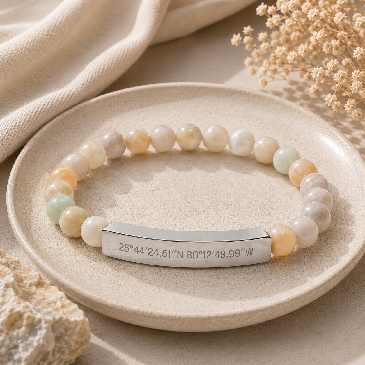 The Place I Carry Beaded Bracelet