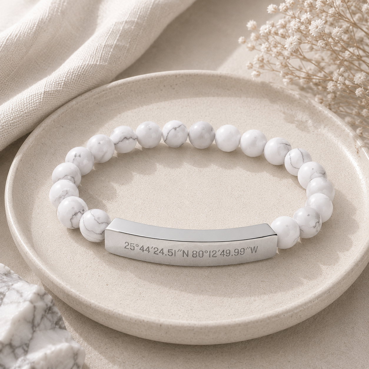 The Place I Carry Beaded Bracelet