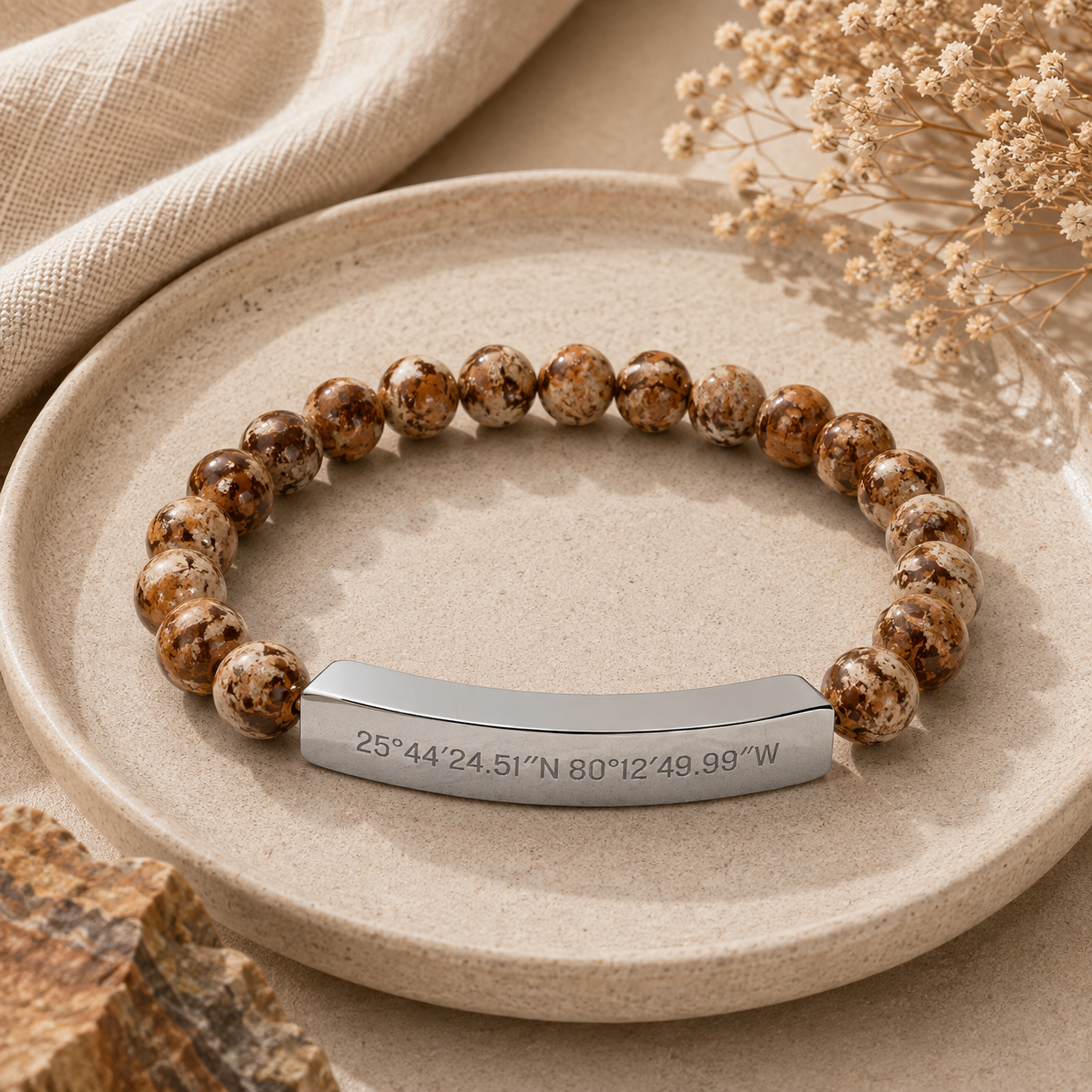 The Place I Carry Beaded Bracelet