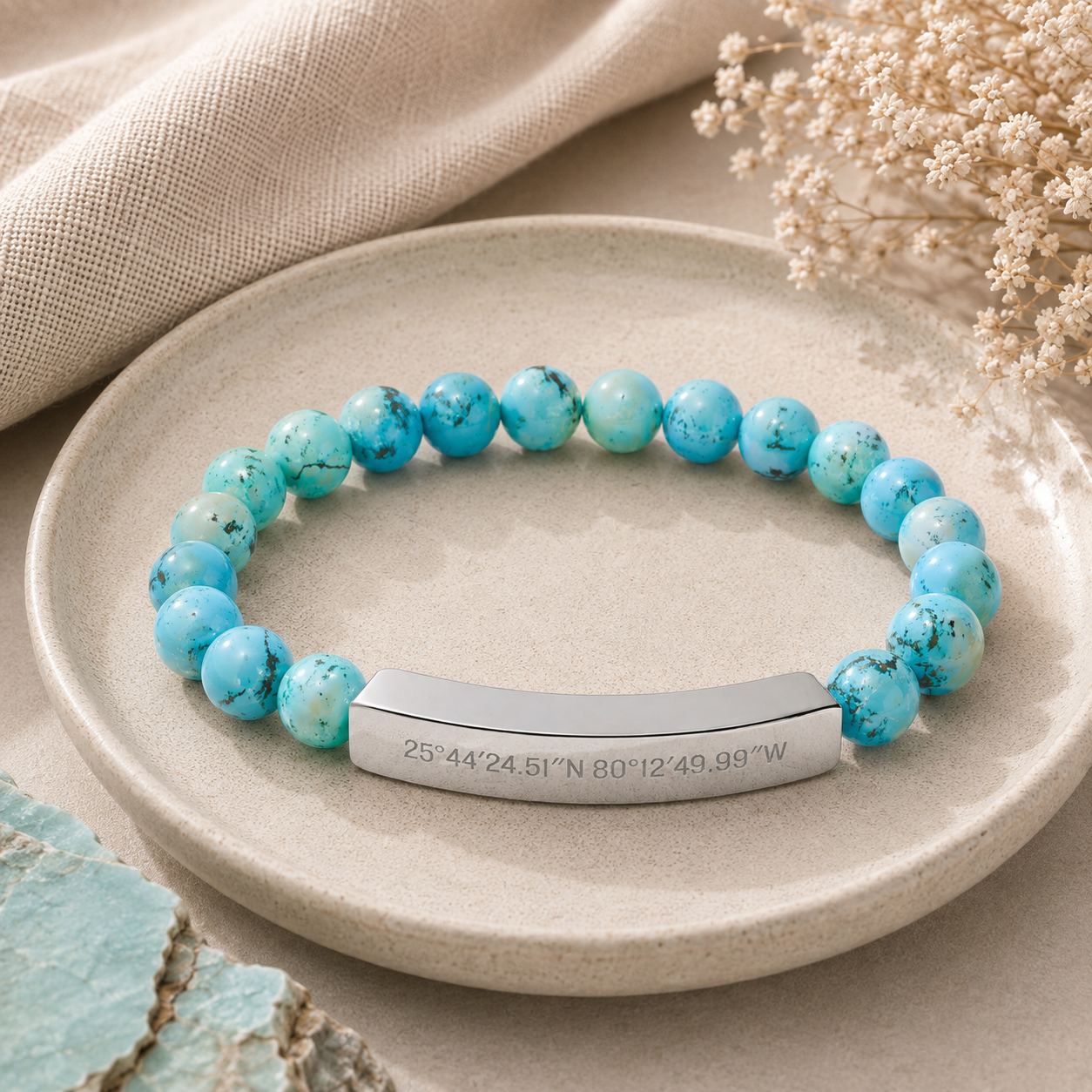 The Place I Carry Beaded Bracelet