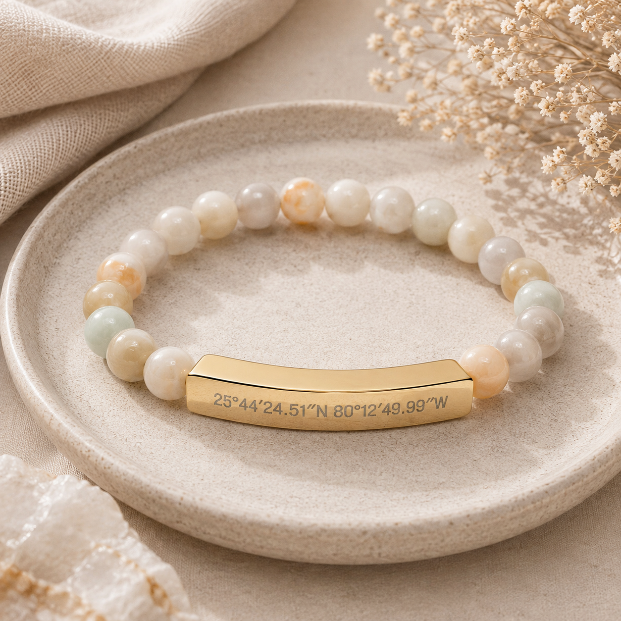 The Place I Carry Beaded Bracelet