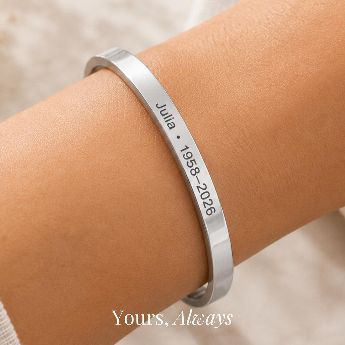 The Life & Years Memorial Cuff