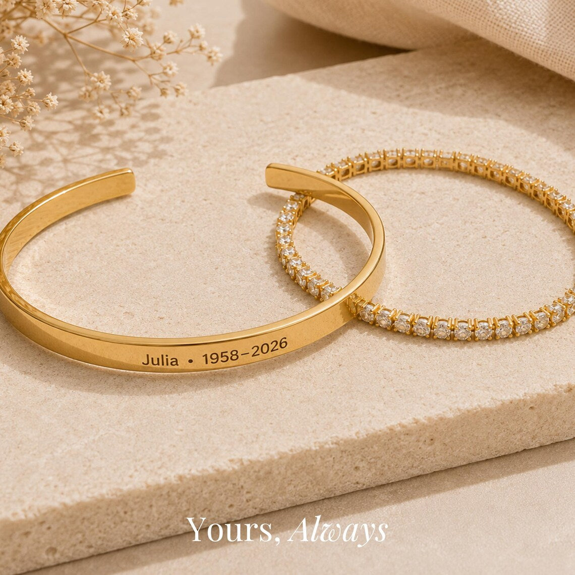 The Life & Years Memorial Cuff